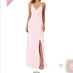 Blush pink bridesmaids dress